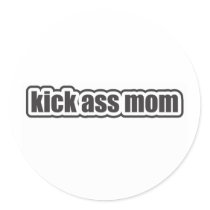 Kick Ass m Round Sticker