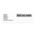 Kick ass mom business card business cards