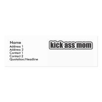 Kick ass mom business card business cards by mumgear Kick ass mom business card business cards