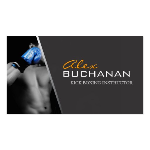 Kick Boxing Business Card (front side)