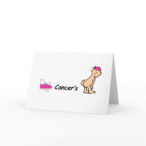 kick cancers butt greeting cards
