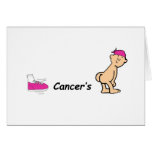 kick cancers butt greeting cards