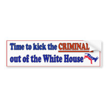 Kick Criminals Bumper bumper stickers