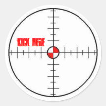 kick here sticker