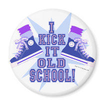 Kick it Old School magnets by Anotherfort Kick it Old School magnets