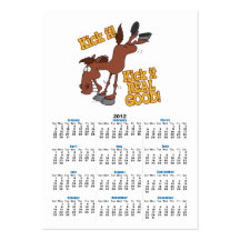 kick it real good funny kicking horse business card templates