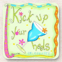 Kick It up Celebrate Cork Coasters cork coasters