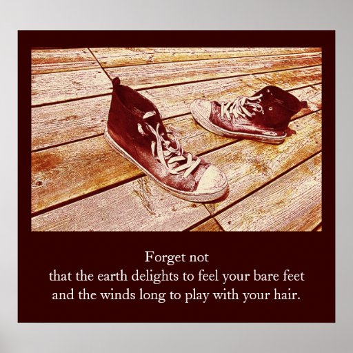 kick off your shoes freedom inspirational poster Zazzle