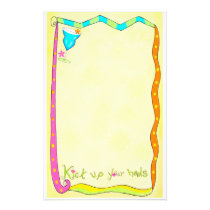Kick up Your Heels Yellow Stationery stationery