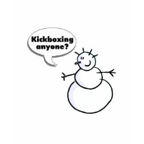 Kickboxing Anyone (Legless Snowman) t-shirts