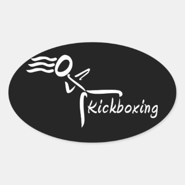 Kickboxing girl stickers