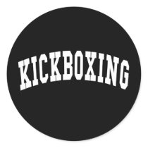 Kickboxing Round Sticker
