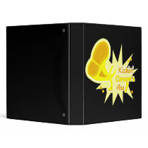 Kickin Cancer's Ass Bladder Cancer Vinyl Binders