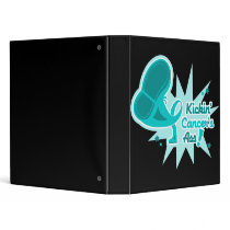 Kickin Cancer's Ass Cervical Cancer Vinyl Binders