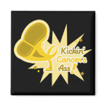 Kickin Cancer's Ass Childhood Cancer Magnet