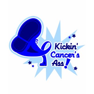 Kickin Cancer's Ass Colon Cancer shirt