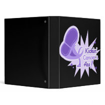 Kickin Cancer's Ass General Cancer 3 Ring Binder
