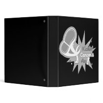 Kickin Cancer's Ass Lung Cancer Vinyl Binders