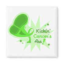 Kickin Cancer's Ass Non-Hodgkin's Lymphoma Fridge Magnets