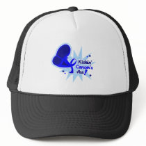 Kickin Cancer's Ass Rectal Cancer Trucker Hat