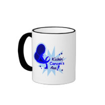 Kickin Cancer's Ass Rectal Cancer Mugs