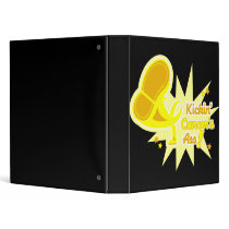 Kickin Cancer's Ass Sarcoma 3 Ring Binders