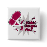 Kickin Cancer's Ass Throat Cancer Pins