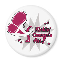 Kickin Cancer's Ass Throat Cancer Refrigerator Magnets