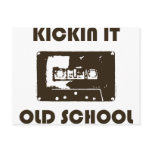 Kickin It Old School Postcard