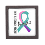 Kicking Ass Priceless Thyroid Cancer Premium Keepsake Boxes