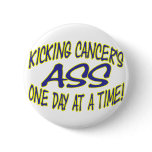 Kicking Cancer's Ass Pinback Button