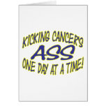 Kicking Cancer's Ass Greeting Card
