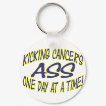 Kicking Cancer's Ass keychains
