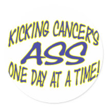 Kicking Cancer's Ass Stickers