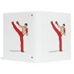 kicking kickboxer kickboxing graphic binder