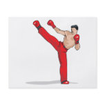 kicking kickboxer kickboxing graphic flyer
