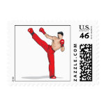 kicking kickboxer kickboxing graphic stamps