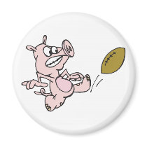 Kicking Pig magnets by sportydesigns Kicking Pig magnets