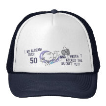 Kicking the Bucket Trucker Hats