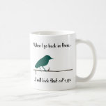 Kicking the cat mug