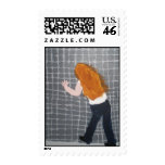 Kicking the Wall Postage Stamp