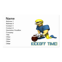 Kickoff Time Business Card Templates
