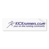 KICKrunners.com bumper stickers