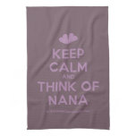 [Two hearts] keep calm and think of nana  Kicthen Towels
