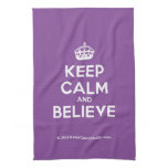 [Crown] keep calm and believe  Kicthen Towels