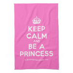 [Crown] keep calm and be a princess  Kicthen Towels