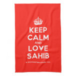 [Crown] keep calm and love sahib  Kicthen Towels