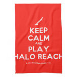 [Skateboard] keep calm and play halo reach  Kicthen Towels