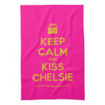 [Campervan] keep calm and kiss chelsie  Kicthen Towels