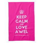 [Cupcake] keep calm and love awel  Kicthen Towels